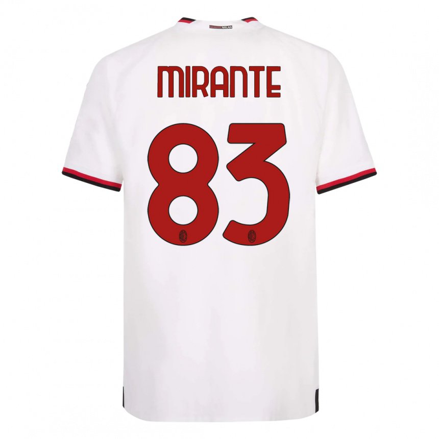 Antonio Mirante #83 Hvid Udebane Spillertrøjer 2022/23 Trøje T-Shirt