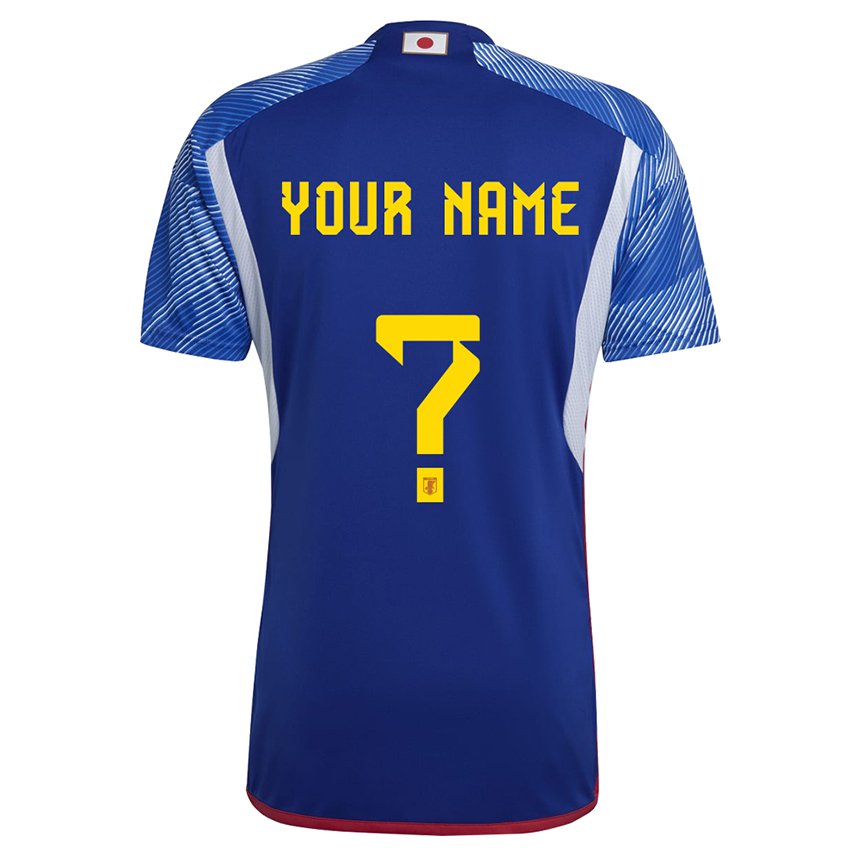 Børn Japans Dit Navn #0 Kongeblå Hjemmebane Spillertrøjer 22-24 Trøje T-shirt