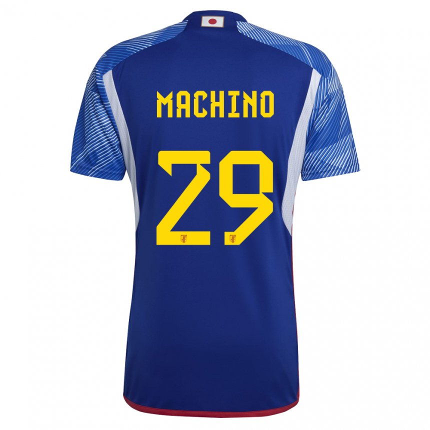 Børn Japans Shuto Machino #29 Kongeblå Hjemmebane Spillertrøjer 22-24 Trøje T-shirt