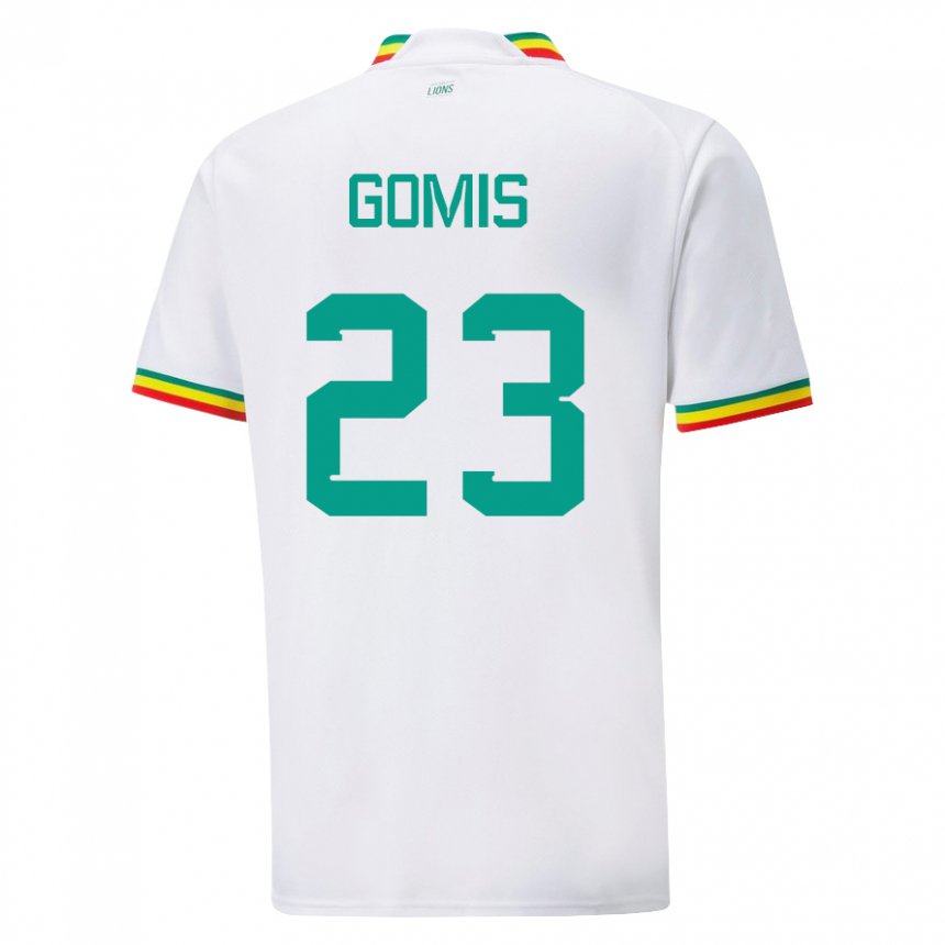 Børn Senegals Alfred Gomis #23 Hvid Hjemmebane Spillertrøjer 22-24 Trøje T-shirt
