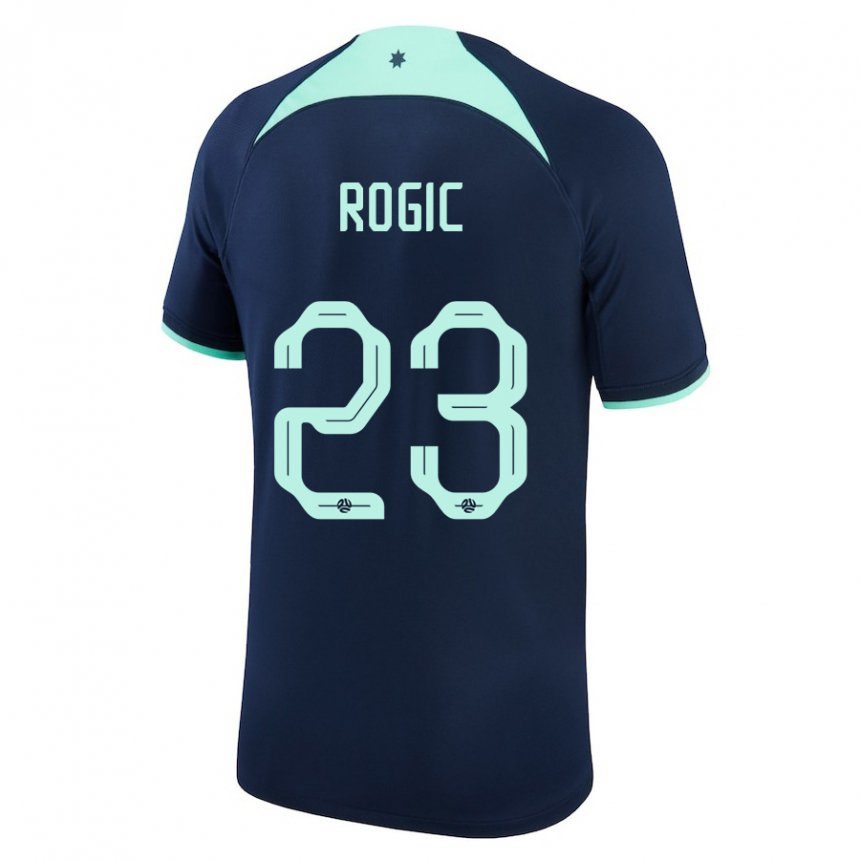 Børn Australiens Tom Rogic #23 Mørkeblå Udebane Spillertrøjer 22-24 Trøje T-shirt
