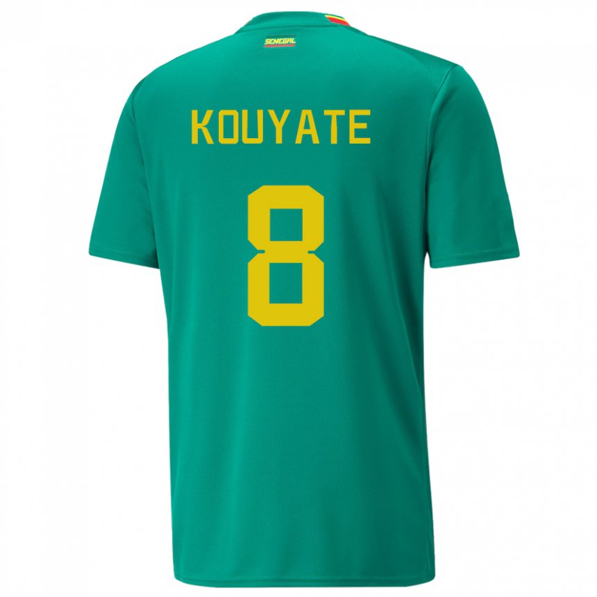 Børn Senegals Cheikhou Kouyate #8 Grøn Udebane Spillertrøjer 22-24 Trøje T-shirt