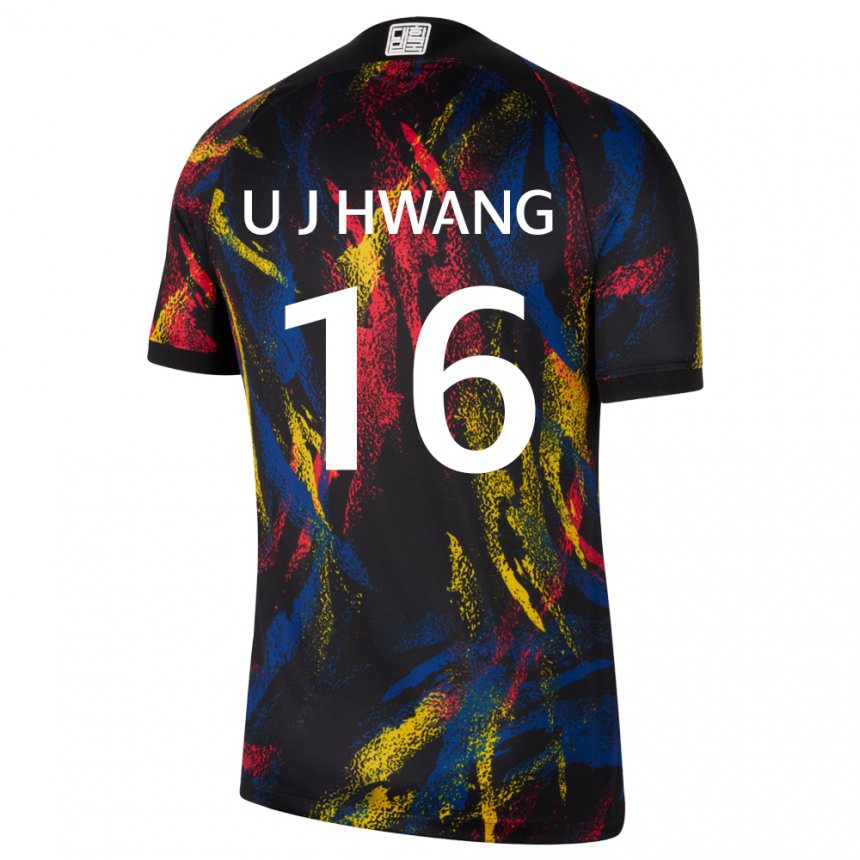 Børn Sydkoreas Ui-jo Hwang #16 Flerfarvet Udebane Spillertrøjer 22-24 Trøje T-shirt