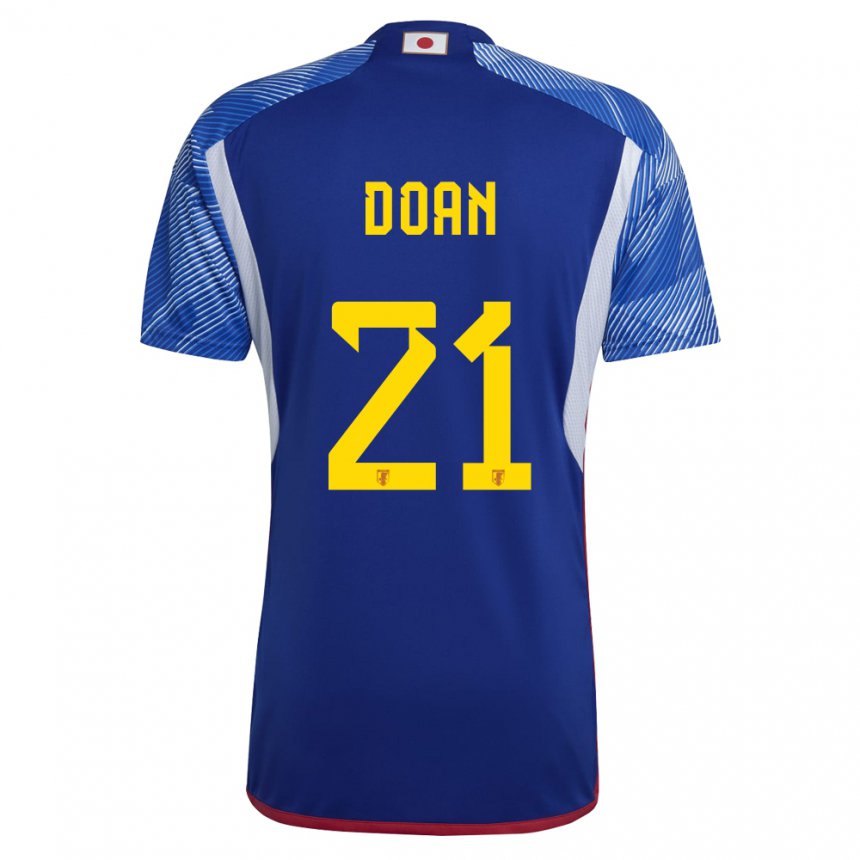 Mænd Japans Ritsu Doan #21 Kongeblå Hjemmebane Spillertrøjer 22-24 Trøje T-shirt
