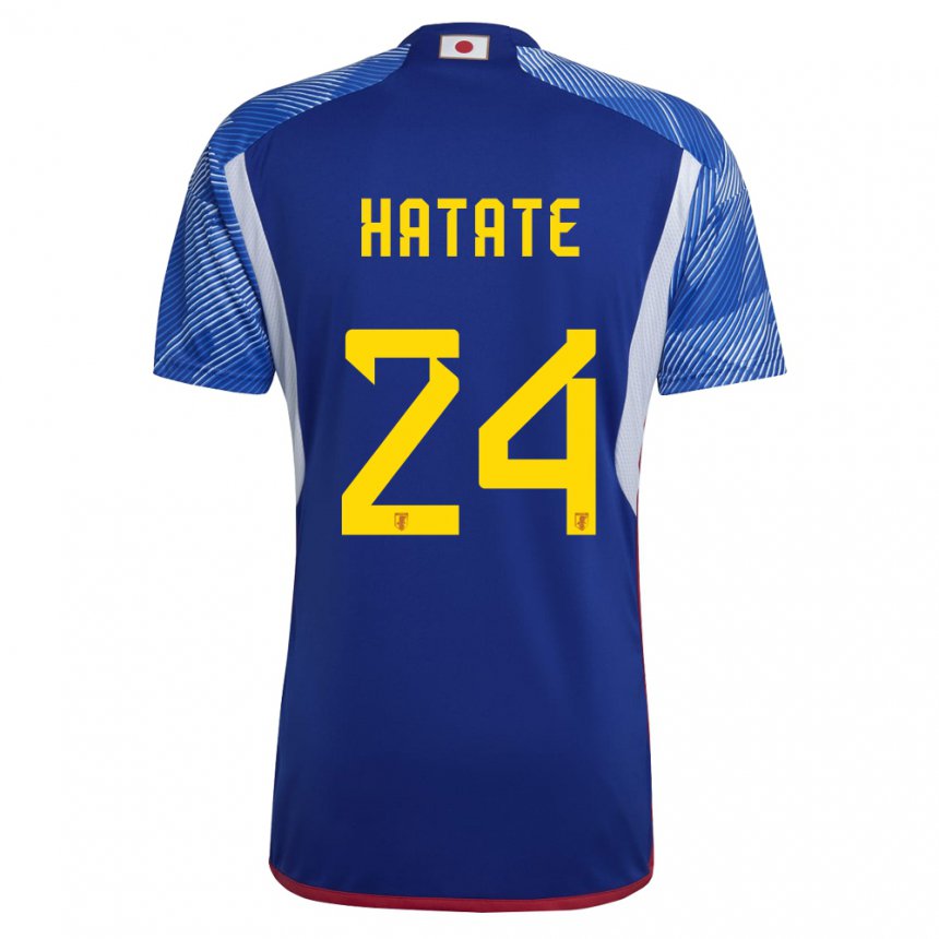 Mænd Japans Reo Hatate #24 Kongeblå Hjemmebane Spillertrøjer 22-24 Trøje T-shirt