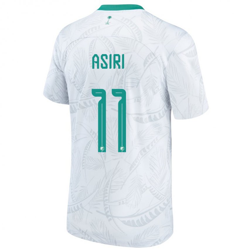 Mænd Saudi-arabiens Haitham Asiri #11 Hvid Hjemmebane Spillertrøjer 22-24 Trøje T-shirt