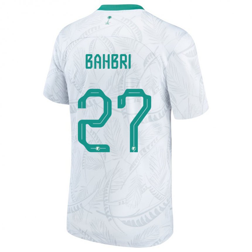Mænd Saudi-arabiens Hatan Bahbri #27 Hvid Hjemmebane Spillertrøjer 22-24 Trøje T-shirt