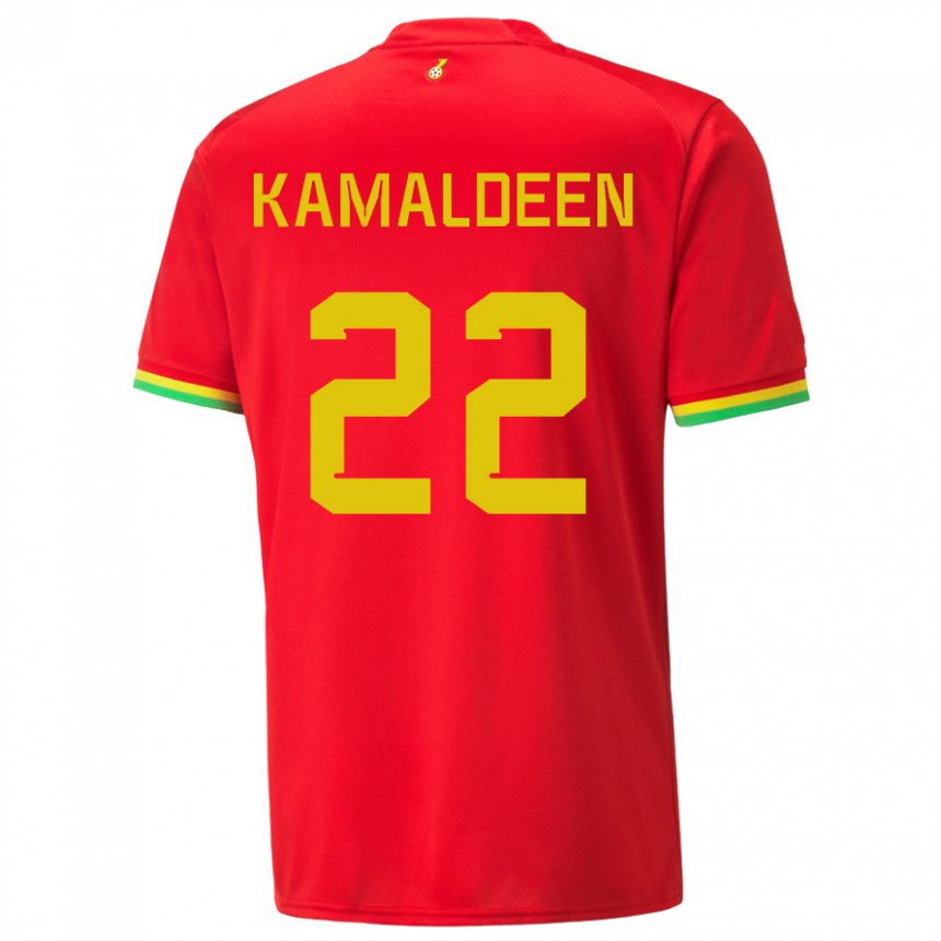 Mænd Ghanas Kamaldeen Sulemana #22 Rød Udebane Spillertrøjer 22-24 Trøje T-shirt