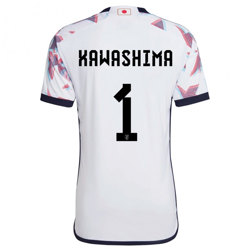 Mænd Japans Eiji Kawashima #1 Hvid Udebane Spillertrøjer 22-24 Trøje T-shirt