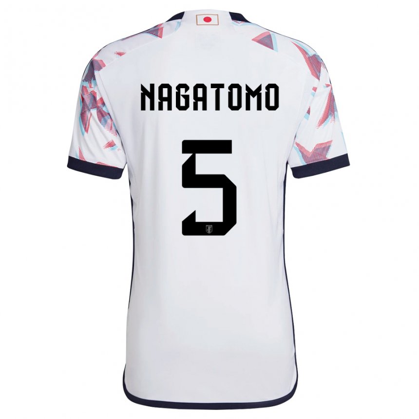 Mænd Japans Yuto Nagatomo #5 Hvid Udebane Spillertrøjer 22-24 Trøje T-shirt