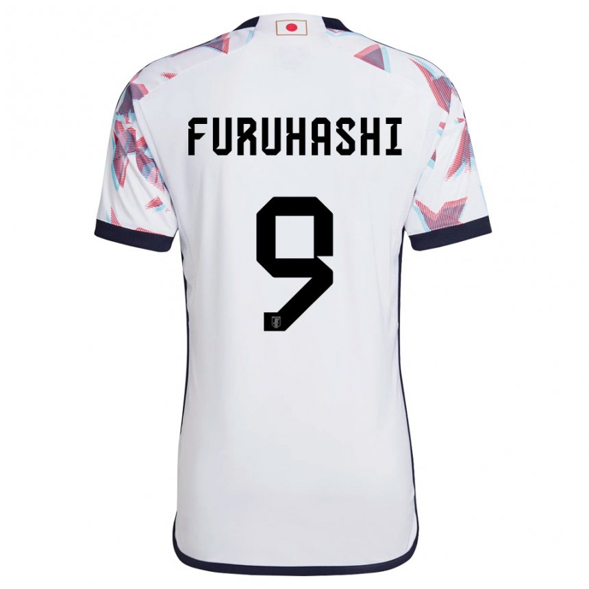 Mænd Japans Kyogo Furuhashi #9 Hvid Udebane Spillertrøjer 22-24 Trøje T-shirt