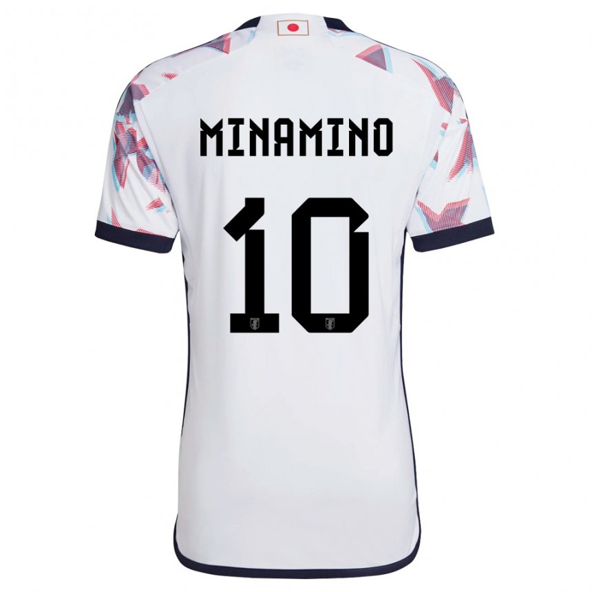 Mænd Japans Takumi Minamino #10 Hvid Udebane Spillertrøjer 22-24 Trøje T-shirt