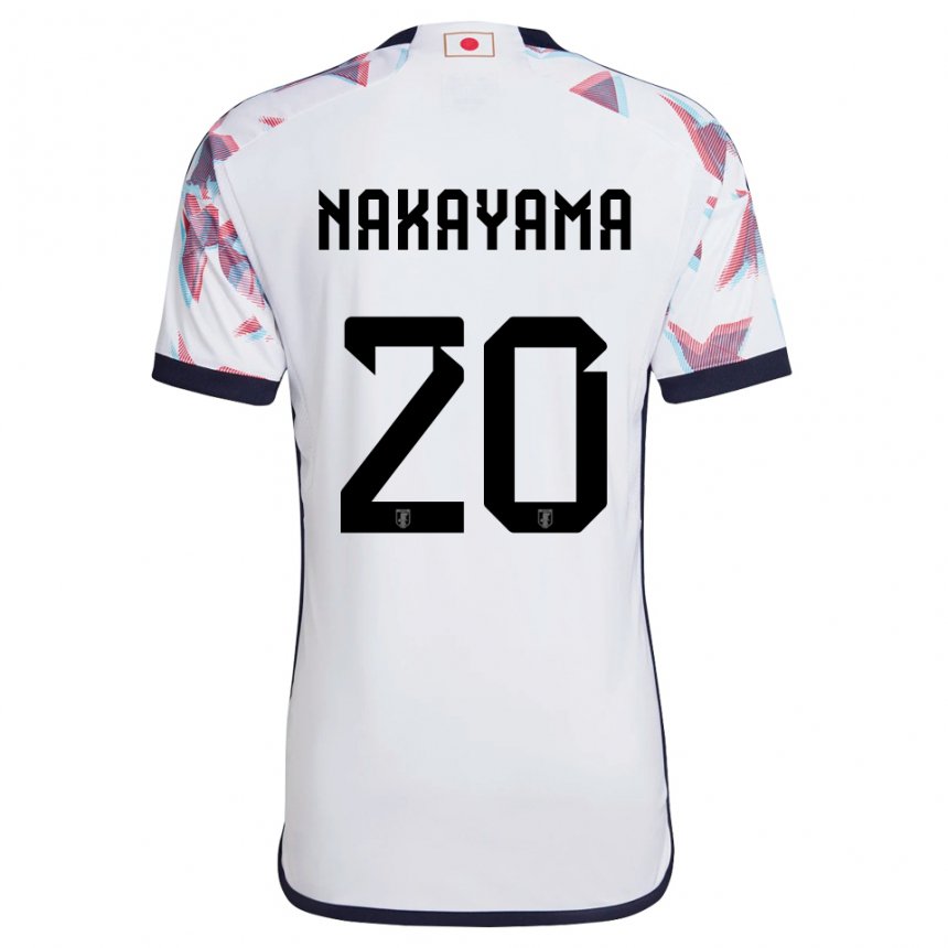 Mænd Japans Yuta Nakayama #20 Hvid Udebane Spillertrøjer 22-24 Trøje T-shirt