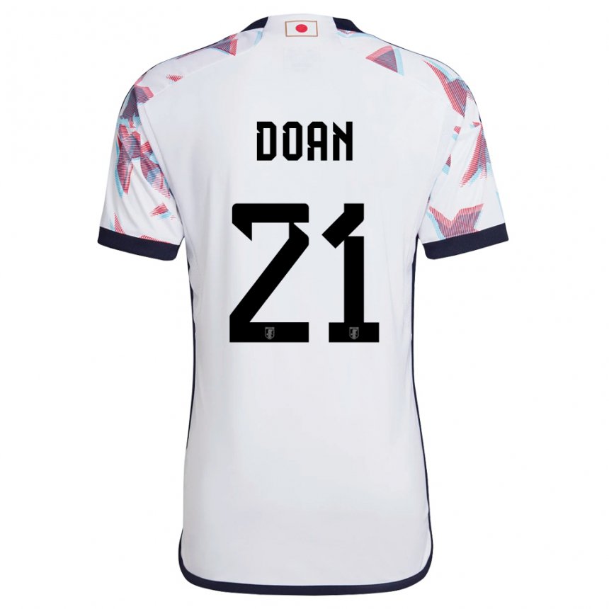 Mænd Japans Ritsu Doan #21 Hvid Udebane Spillertrøjer 22-24 Trøje T-shirt