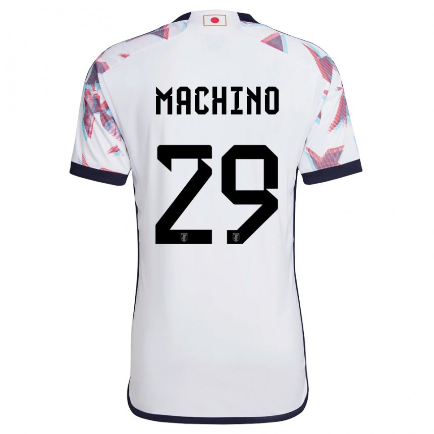 Mænd Japans Shuto Machino #29 Hvid Udebane Spillertrøjer 22-24 Trøje T-shirt