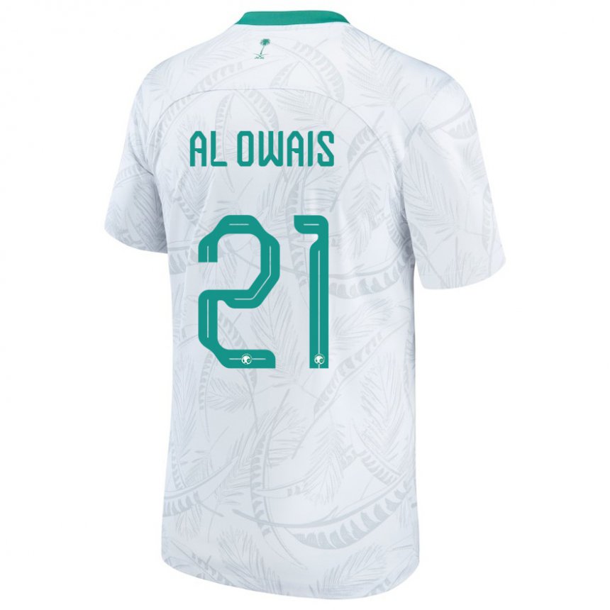 Kvinder Saudi-arabiens Mohammed Al Owais #21 Hvid Hjemmebane Spillertrøjer 22-24 Trøje T-shirt
