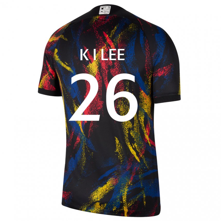 Kvinder Sydkoreas Kang-in Lee #26 Flerfarvet Udebane Spillertrøjer 22-24 Trøje T-shirt