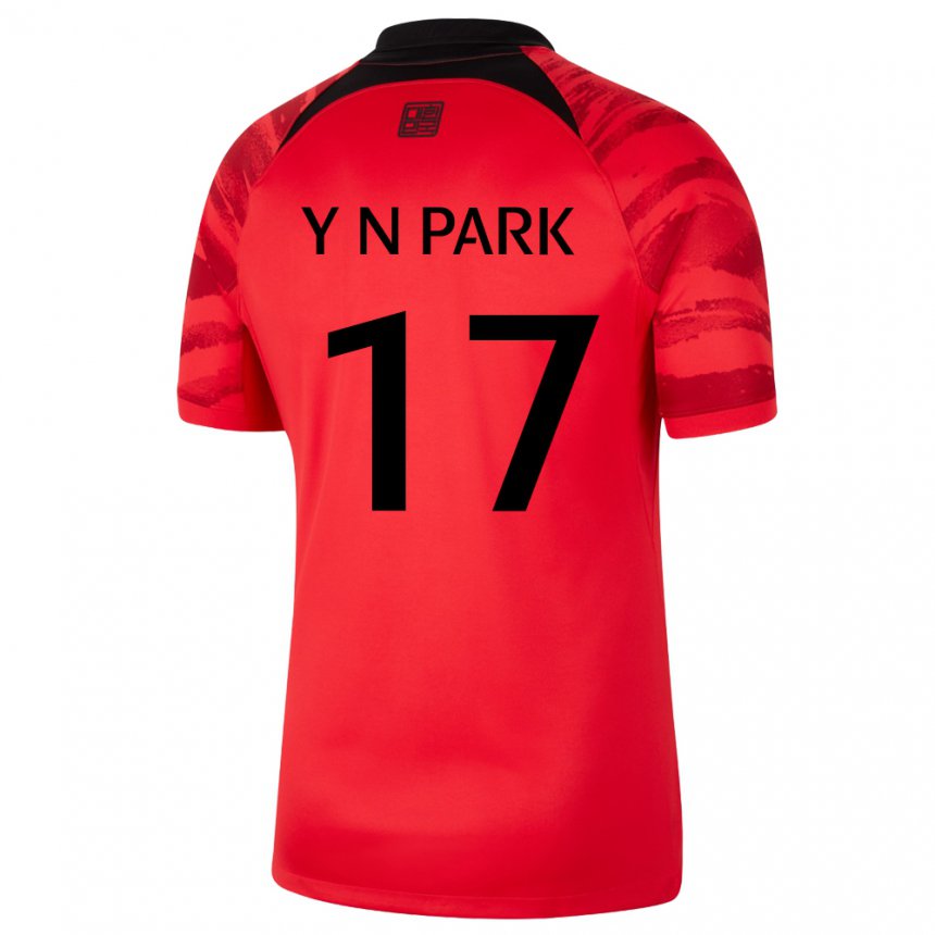 Børn Sydkoreas Park Ye Na #17 Rød Sort Hjemmebane Spillertrøjer 22-24 Trøje T-shirt