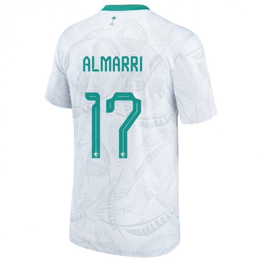 Børn Saudi-arabiens Mohammed Almarri #17 Hvid Hjemmebane Spillertrøjer 22-24 Trøje T-shirt
