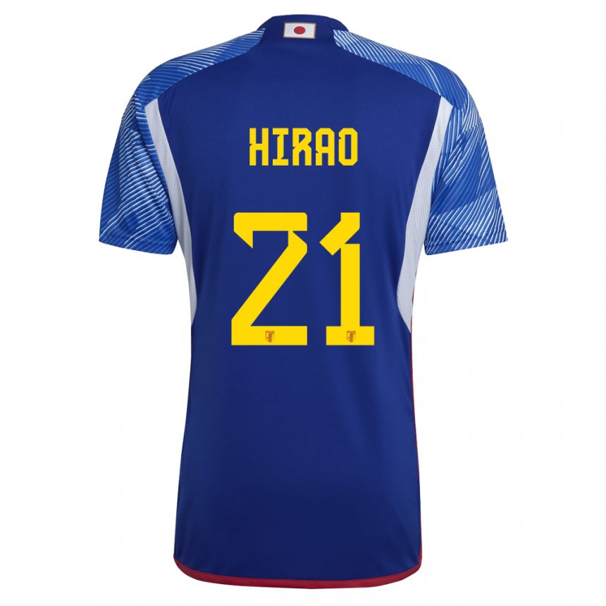 Børn Japans Chika Hirao #21 Kongeblå Hjemmebane Spillertrøjer 22-24 Trøje T-shirt