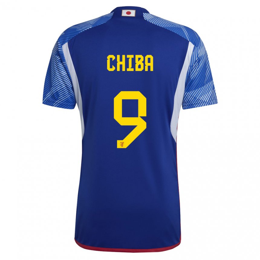 Børn Japans Kanta Chiba #9 Kongeblå Hjemmebane Spillertrøjer 22-24 Trøje T-shirt