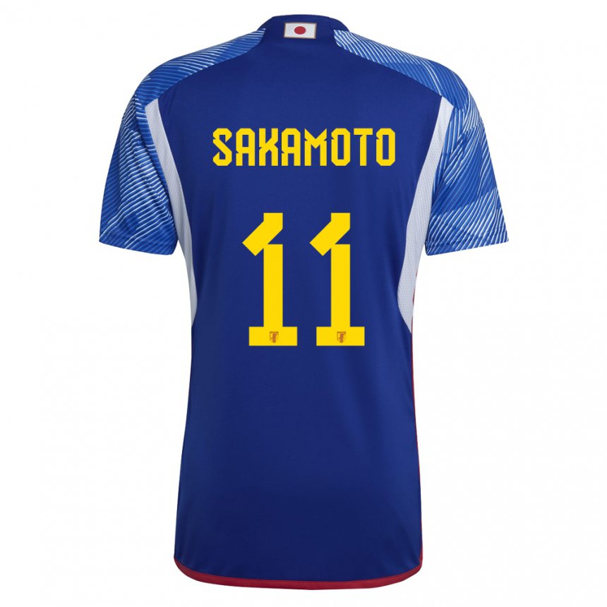 Børn Japans Isa Sakamoto #11 Kongeblå Hjemmebane Spillertrøjer 22-24 Trøje T-shirt