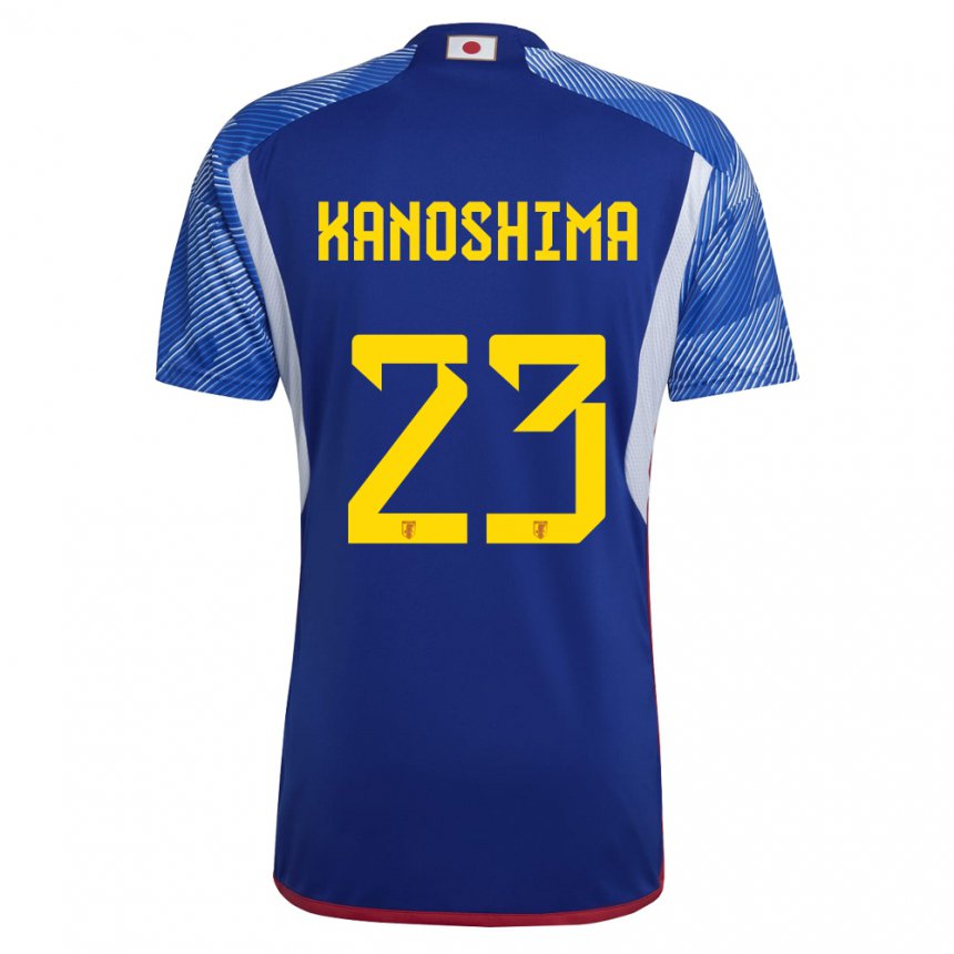 Børn Japans Yu Kanoshima #23 Kongeblå Hjemmebane Spillertrøjer 22-24 Trøje T-shirt