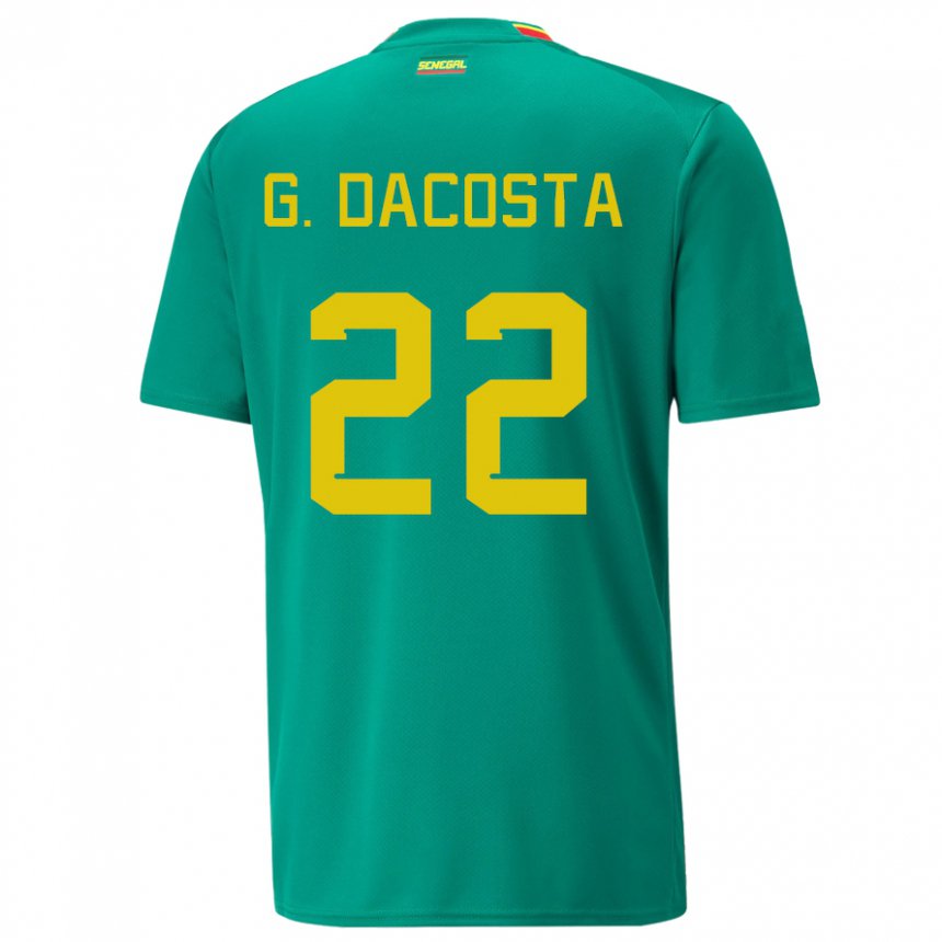 Børn Senegals Gladys Irene Dacosta #22 Grøn Udebane Spillertrøjer 22-24 Trøje T-shirt