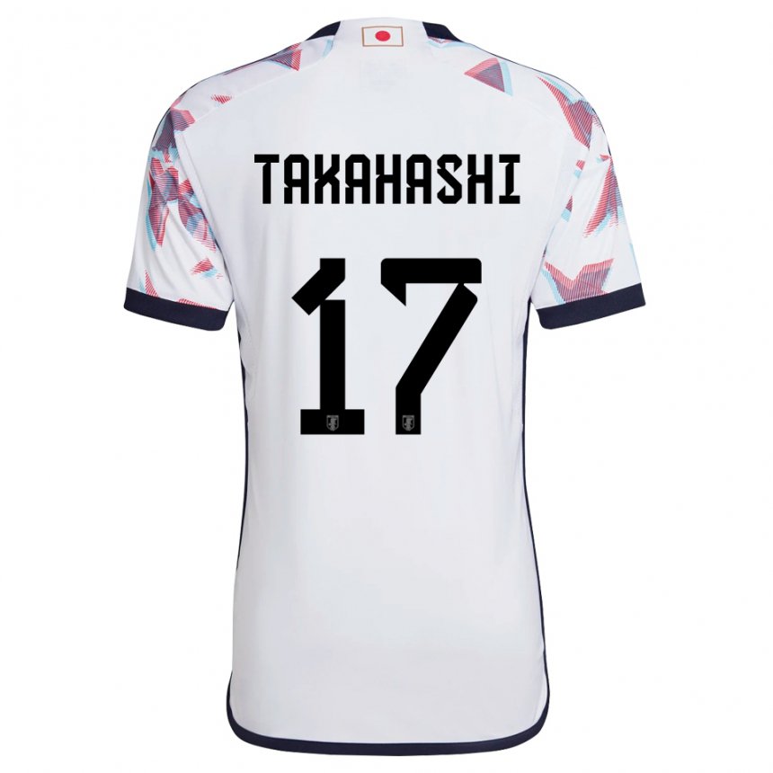 Børn Japans Hana Takahashi #17 Hvid Udebane Spillertrøjer 22-24 Trøje T-shirt