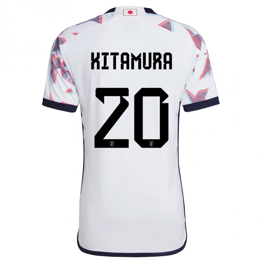 Børn Japans Nanami Kitamura #20 Hvid Udebane Spillertrøjer 22-24 Trøje T-shirt