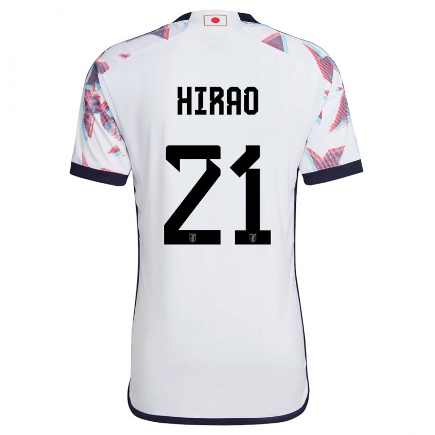 Børn Japans Chika Hirao #21 Hvid Udebane Spillertrøjer 22-24 Trøje T-shirt