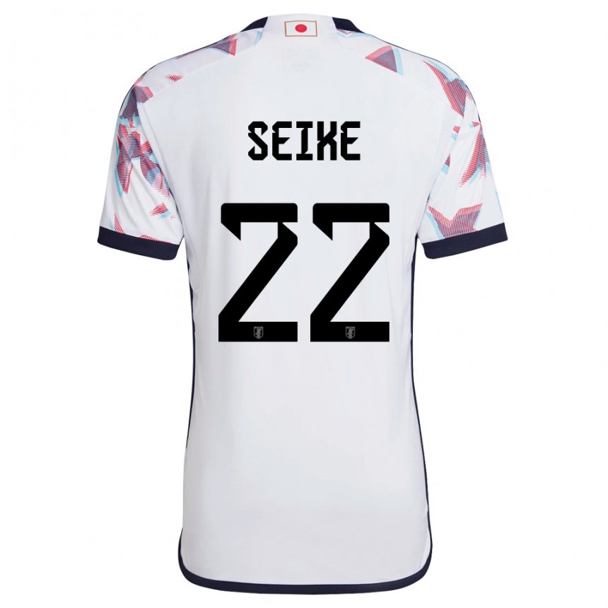Børn Japans Kiko Seike #22 Hvid Udebane Spillertrøjer 22-24 Trøje T-shirt