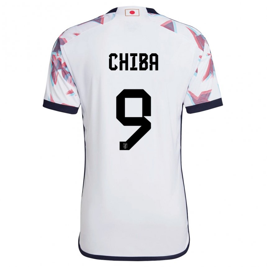 Børn Japans Kanta Chiba #9 Hvid Udebane Spillertrøjer 22-24 Trøje T-shirt