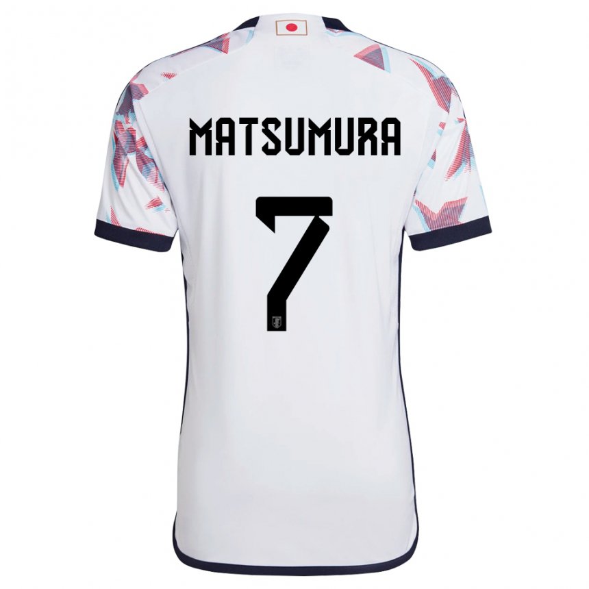 Børn Japans Kosuke Matsumura #7 Hvid Udebane Spillertrøjer 22-24 Trøje T-shirt