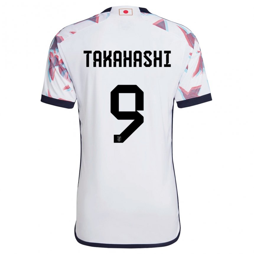 Børn Japans Hikaru Takahashi #9 Hvid Udebane Spillertrøjer 22-24 Trøje T-shirt