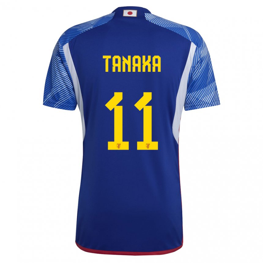 Mænd Japans Mina Tanaka #11 Kongeblå Hjemmebane Spillertrøjer 22-24 Trøje T-shirt