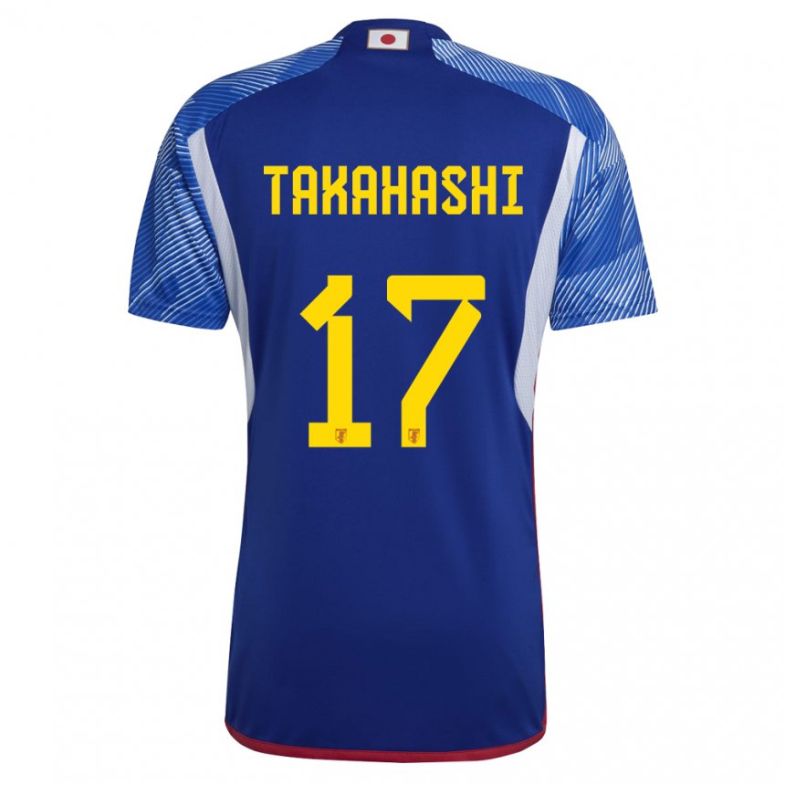 Mænd Japans Hana Takahashi #17 Kongeblå Hjemmebane Spillertrøjer 22-24 Trøje T-shirt