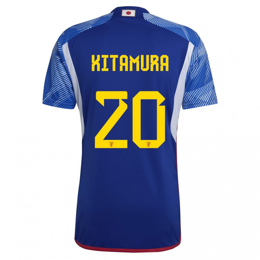 Mænd Japans Nanami Kitamura #20 Kongeblå Hjemmebane Spillertrøjer 22-24 Trøje T-shirt