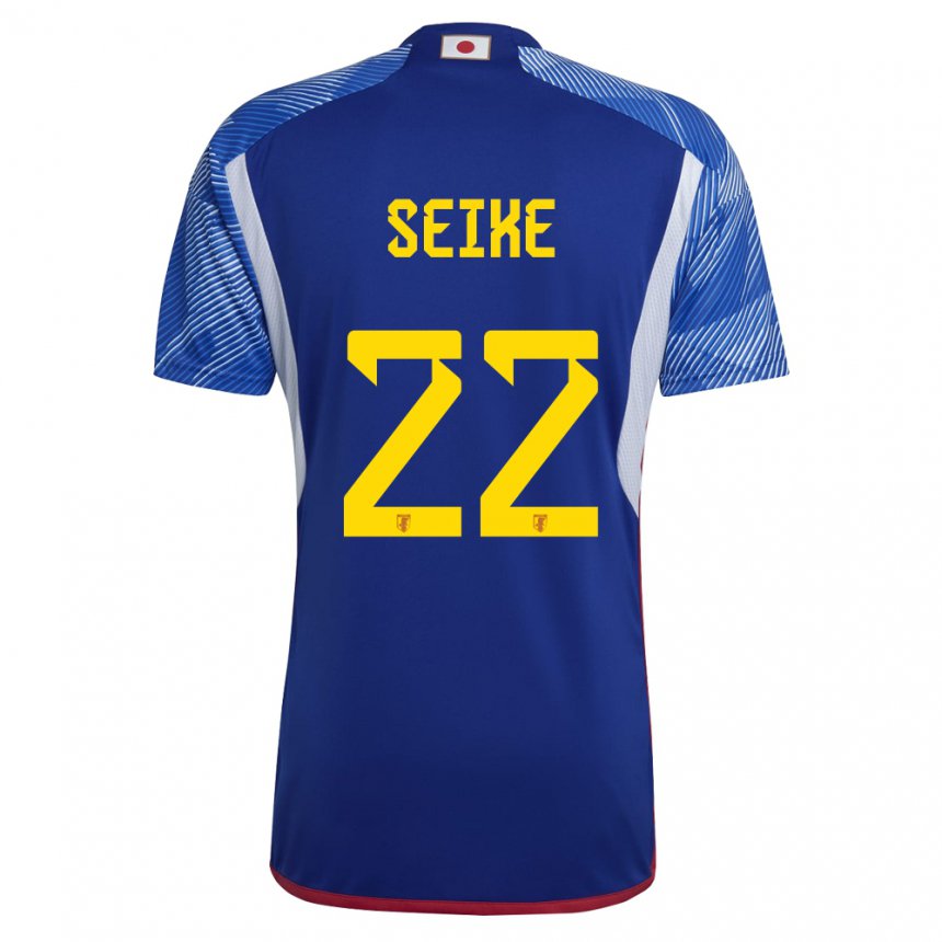 Mænd Japans Kiko Seike #22 Kongeblå Hjemmebane Spillertrøjer 22-24 Trøje T-shirt