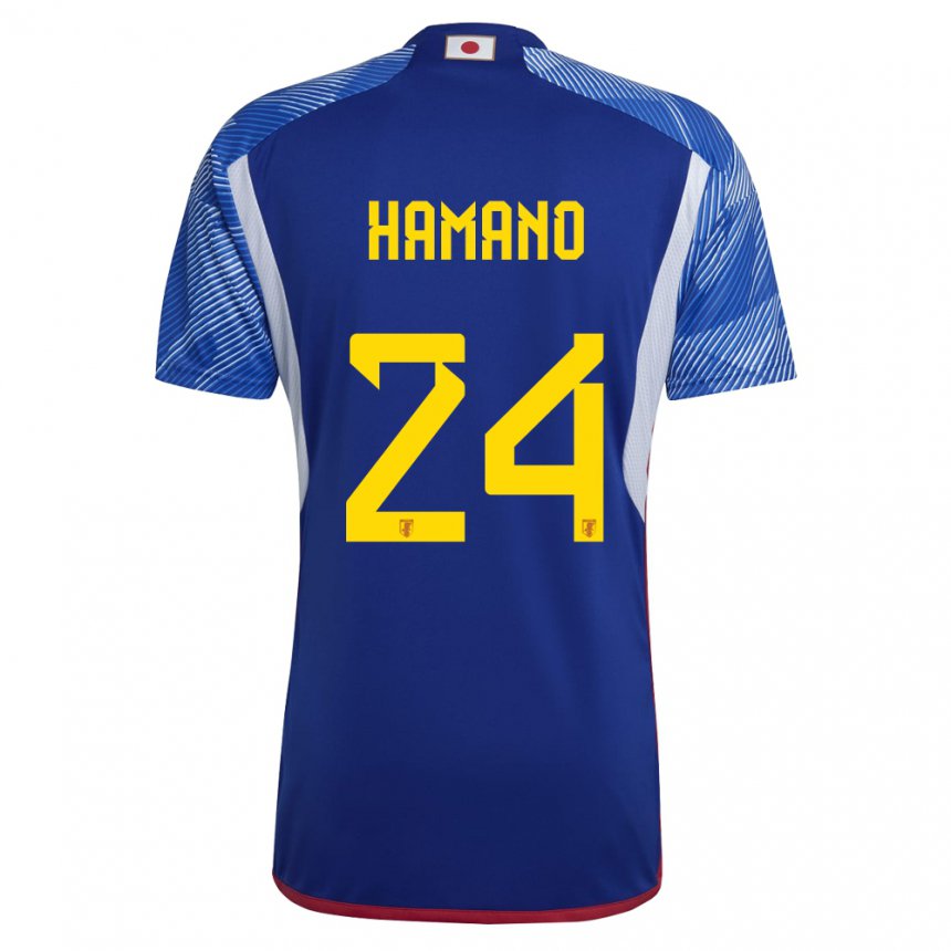 Mænd Japans Maika Hamano #24 Kongeblå Hjemmebane Spillertrøjer 22-24 Trøje T-shirt