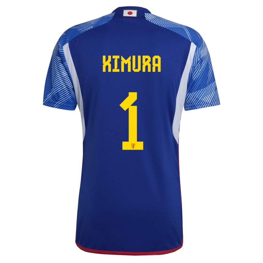 Mænd Japans Ryoya Kimura #1 Kongeblå Hjemmebane Spillertrøjer 22-24 Trøje T-shirt