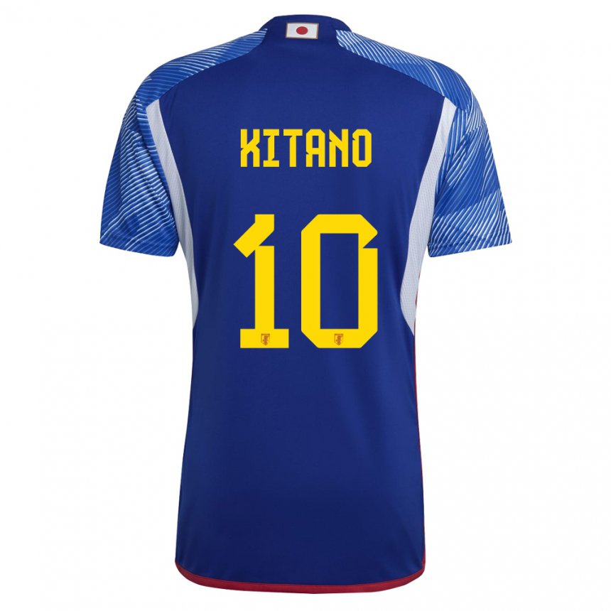 Mænd Japans Sota Kitano #10 Kongeblå Hjemmebane Spillertrøjer 22-24 Trøje T-shirt