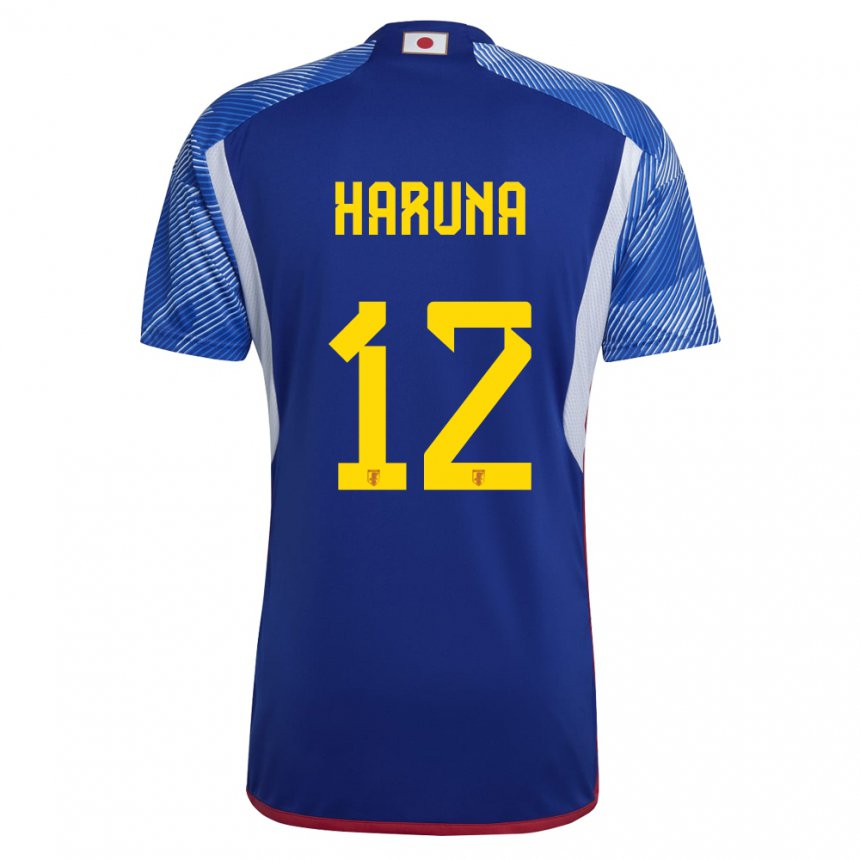 Mænd Japans Ryusei Haruna #12 Kongeblå Hjemmebane Spillertrøjer 22-24 Trøje T-shirt