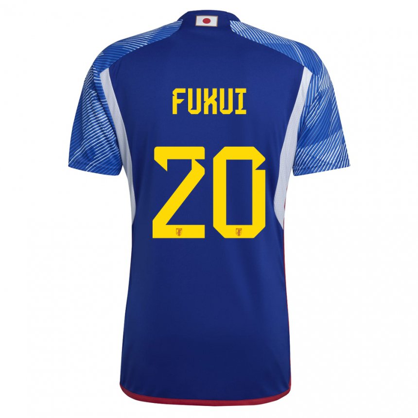Mænd Japans Taichi Fukui #20 Kongeblå Hjemmebane Spillertrøjer 22-24 Trøje T-shirt