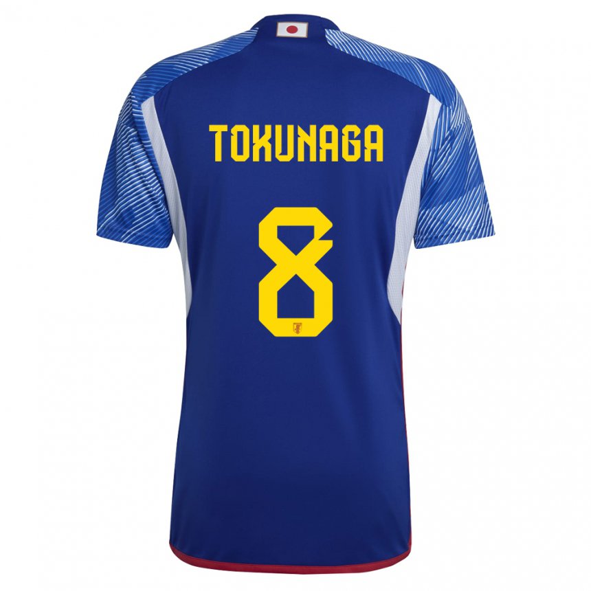 Mænd Japans Ryo Tokunaga #8 Kongeblå Hjemmebane Spillertrøjer 22-24 Trøje T-shirt