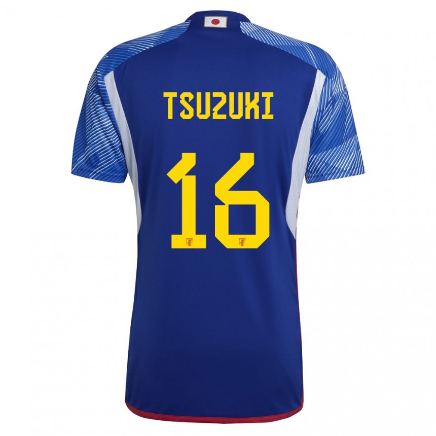 Mænd Japans Shunta Tsuzuki #16 Kongeblå Hjemmebane Spillertrøjer 22-24 Trøje T-shirt