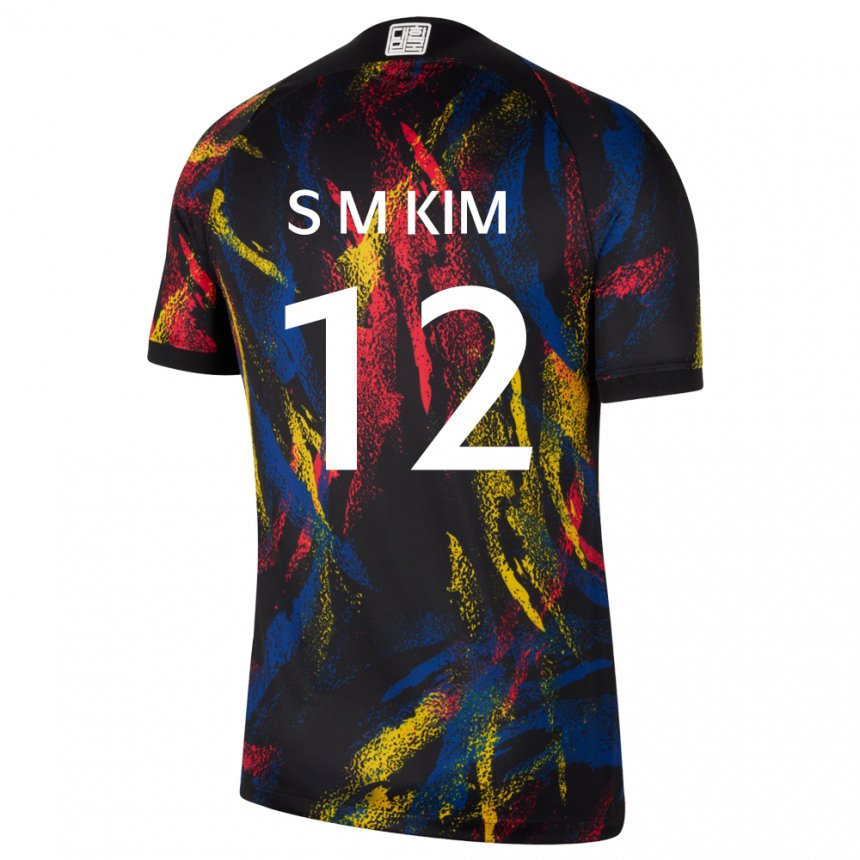 Mænd Sydkoreas Kim Seong Mi #12 Flerfarvet Udebane Spillertrøjer 22-24 Trøje T-shirt