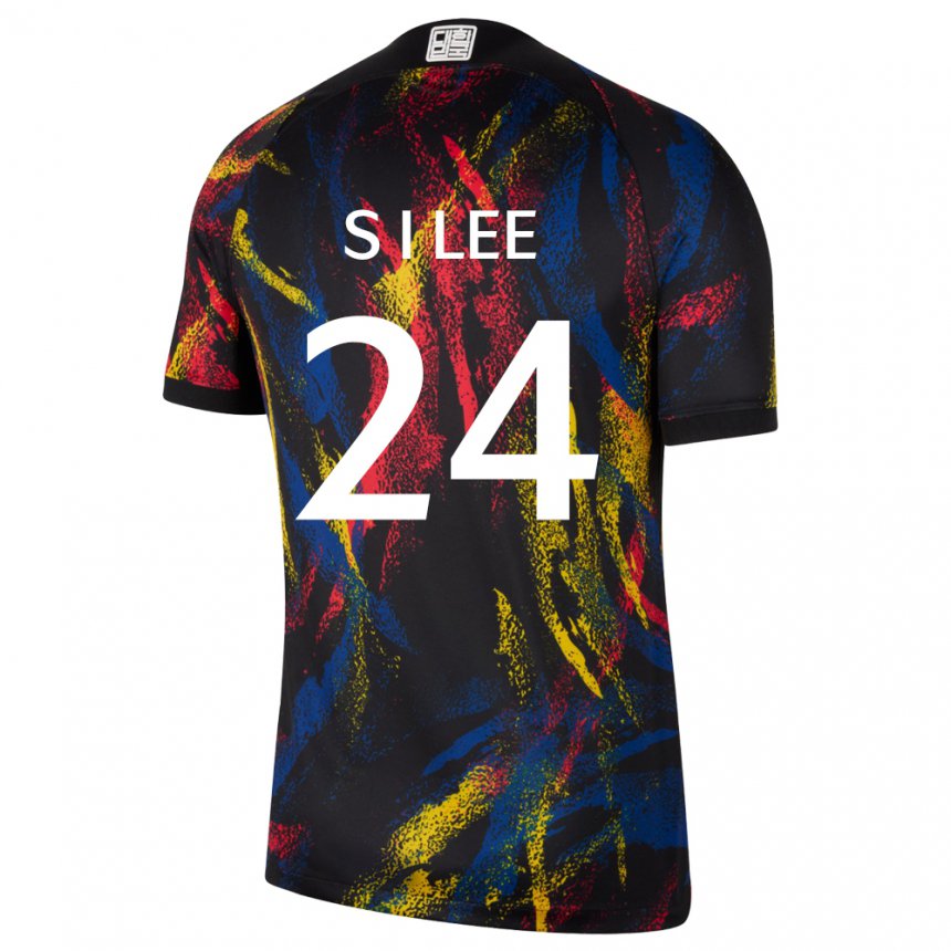 Mænd Sydkoreas Lee Soo In #24 Flerfarvet Udebane Spillertrøjer 22-24 Trøje T-shirt