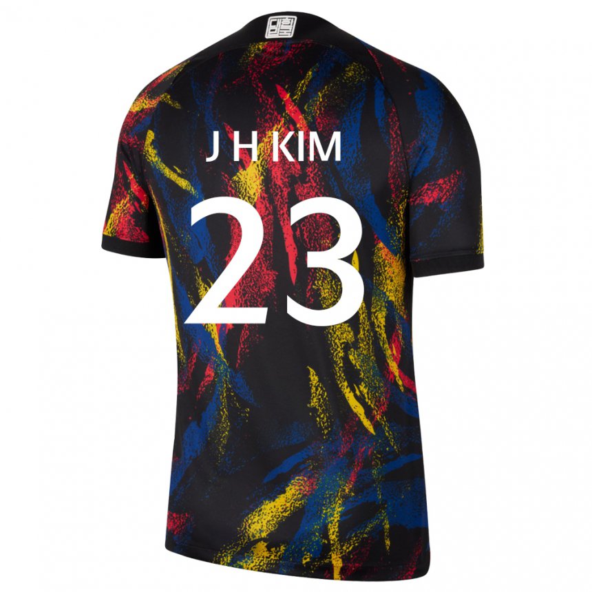 Mænd Sydkoreas Kim Jung Hoon #23 Flerfarvet Udebane Spillertrøjer 22-24 Trøje T-shirt