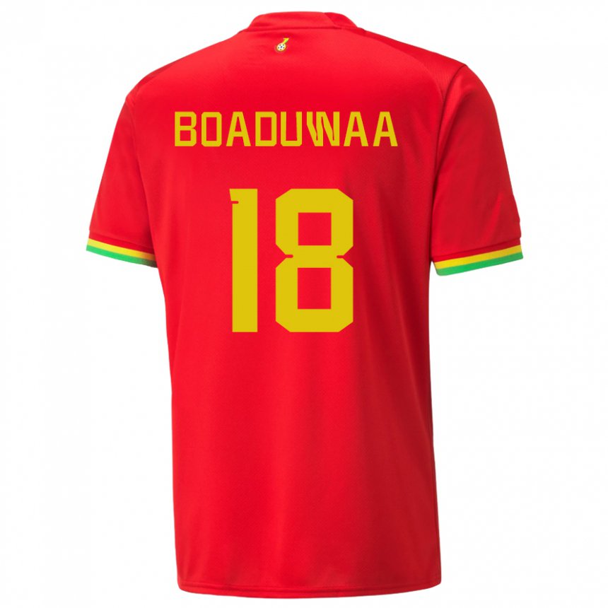 Mænd Ghanas Doris Boaduwaa #18 Rød Udebane Spillertrøjer 22-24 Trøje T-shirt